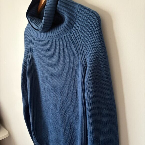 Aritzia Wilfred Free Asianna 100% Merino Wool Sweater Blue Size Small - Picture 4 of 8